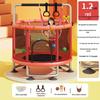 Children's Indoor Trampoline & Swing Set with Anti-Tip Safety Bar