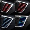 10x Car Interior Accessories Air Conditioner Outlet Decoration Stripe Cover Trim