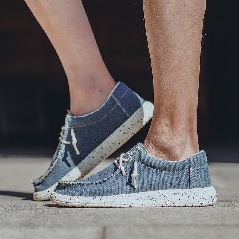 Móda 2025 Móda Pánské ležérní mokasíny Letní plátěné Pohodlné Nové Luxusní značky Designérské Džínové Sportovní Vycházkové boty Tenis Masculino