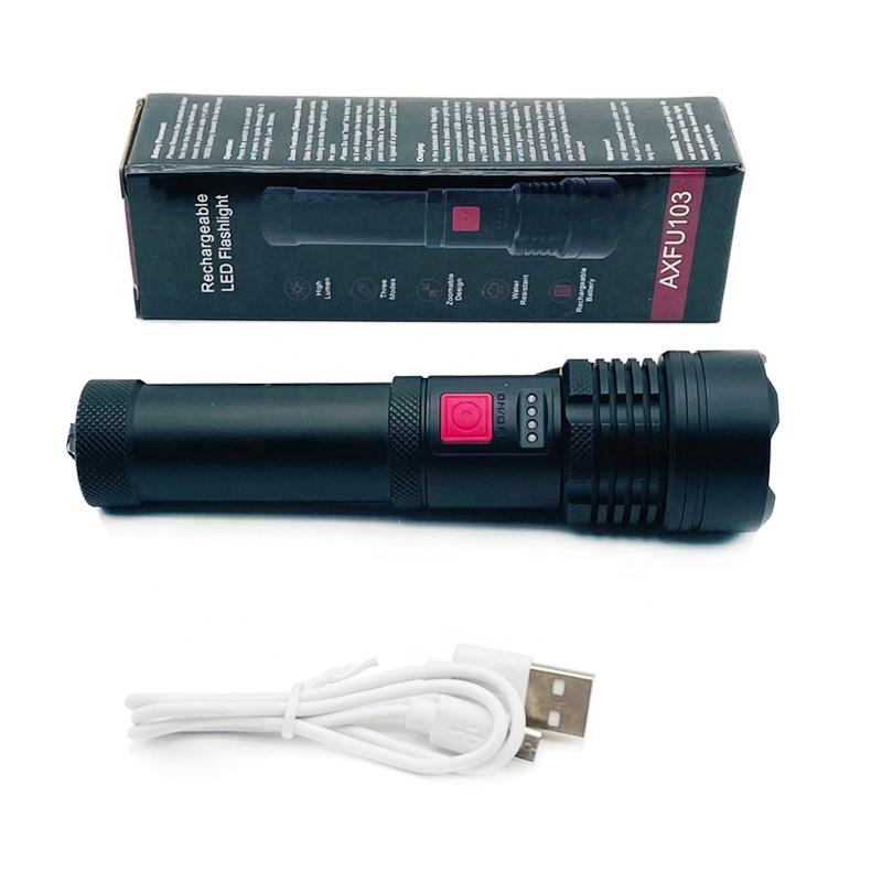 High Electric Zapper 1000M Long Range Led Flashlight Led Rechargeable Flashlight Search Light 350 Lumens Mini