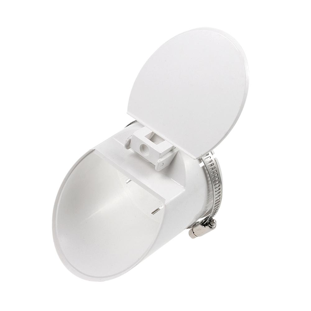 Anti-lukt Insektsikkert takdeksel 50-160 mm regnrørhette Utendørs Balkong Baderomstilbehør