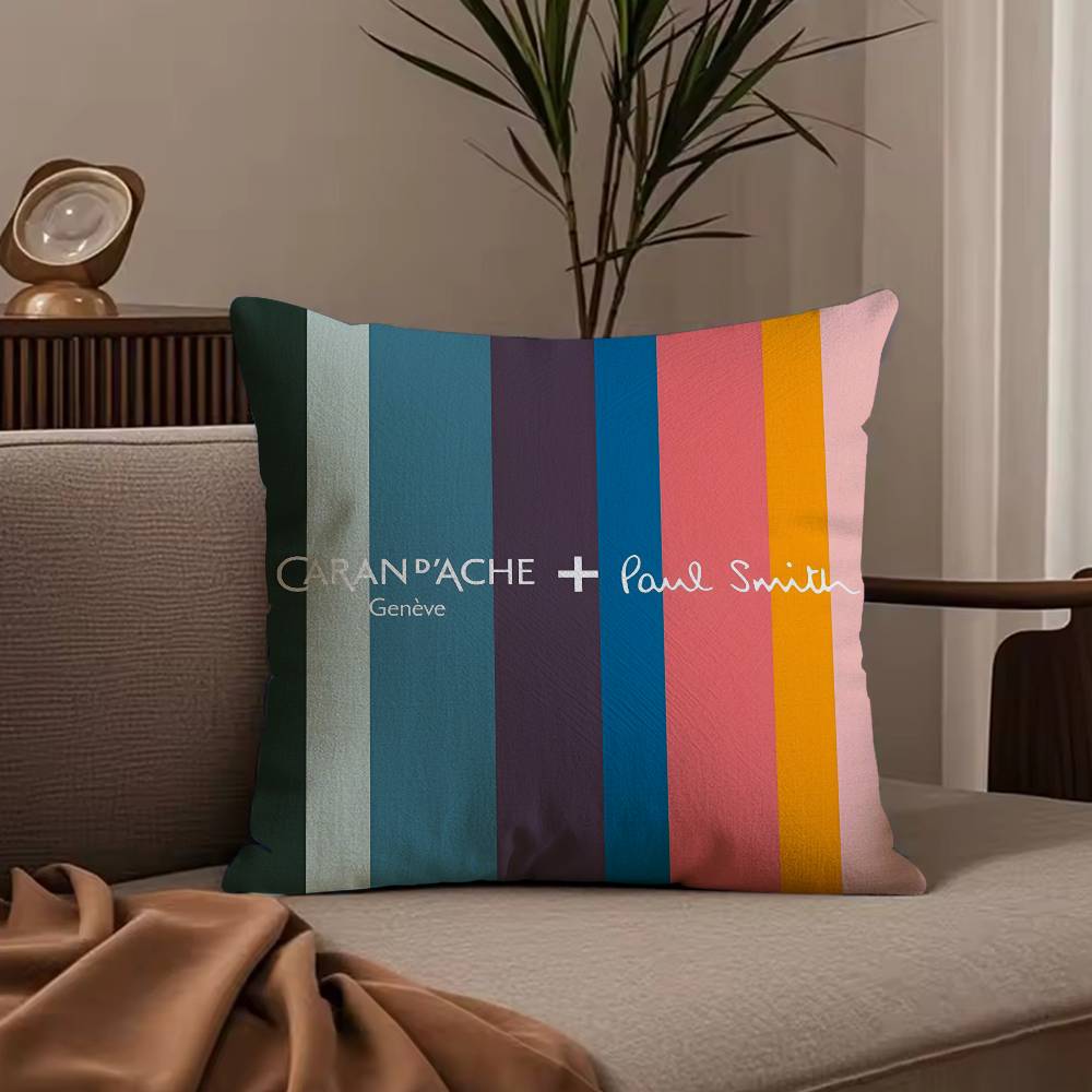 

S-Smith FashionS-P-PaulS Pillow Case Anti-dustmite Pillowcase Invisible zipper silky short plush Sofa cushion cover 30cmx30cm