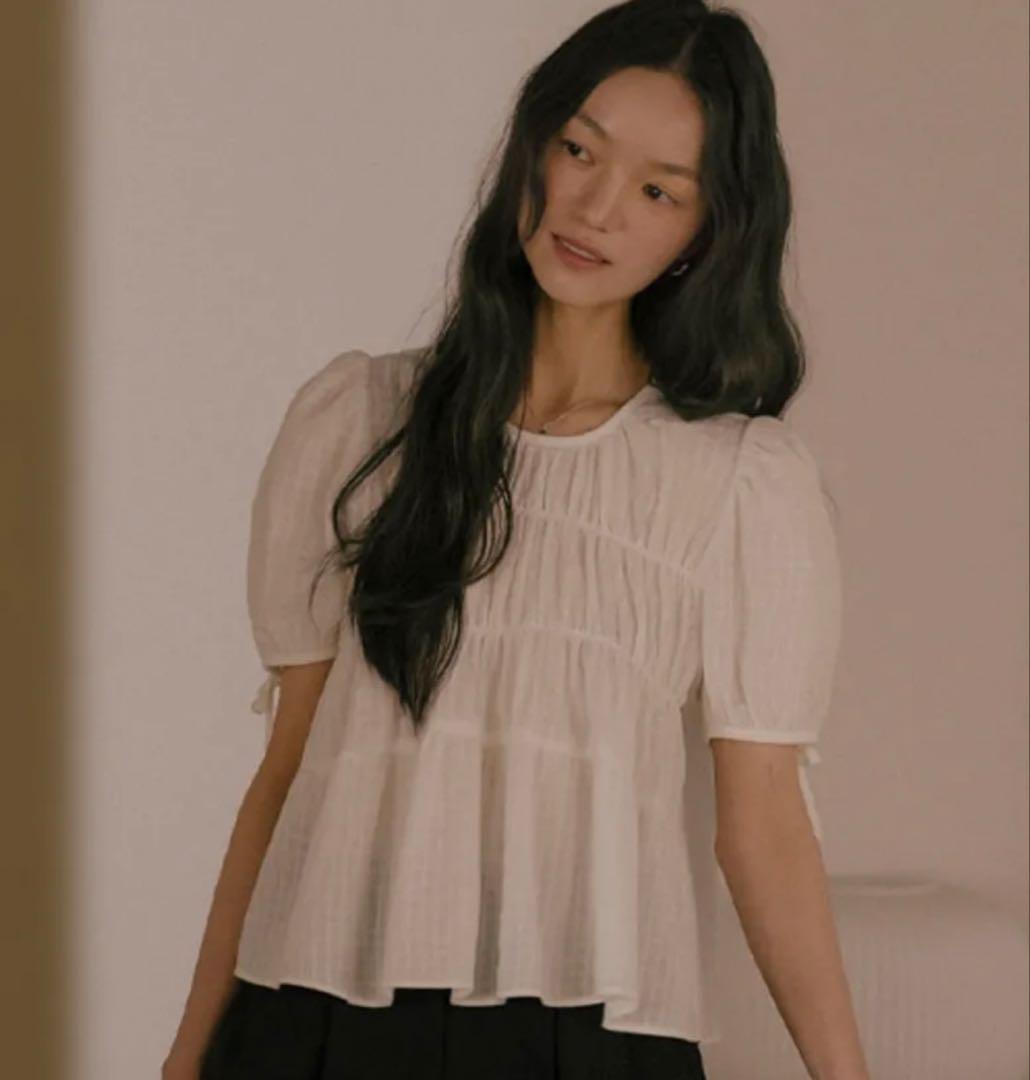 

[USED] Korean brand TILL I DIE 25SS blouse worn by Le Seraphim Yunjin