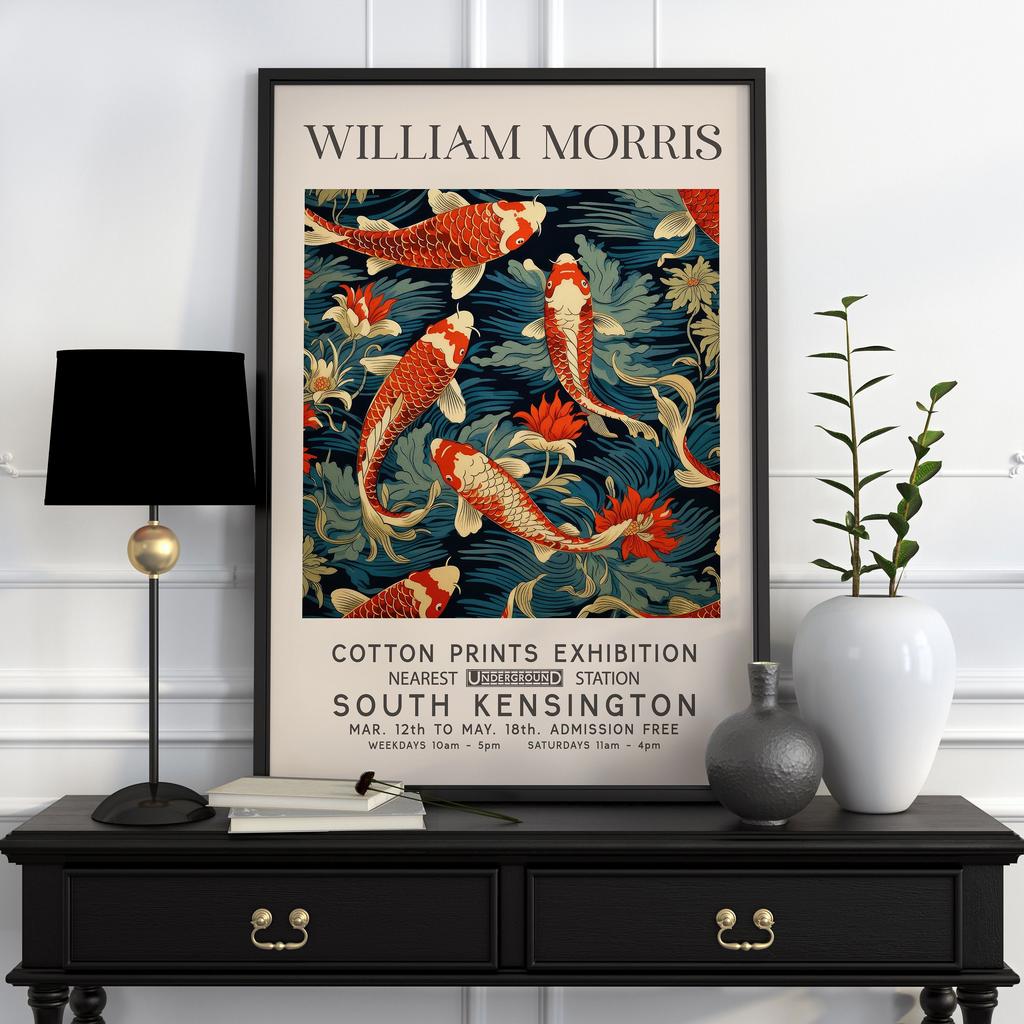 Neutral William Morris Poster Picture Botanical Animals Canvas Prints Vintage Wall Art Decorations for Living Room Exhibition