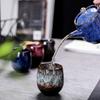 Wholesale Reusable 150ml Chinese Kung Fu Kiln Change Ceramic Home Tea Cup Japanese Style Ceramic Clay Tea Service Cup