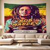 Bob Marley Reggae One Love Reggae Decorative Wall-Hanging Tapestry, Home Ornament for Living Room,Dorm and Fan Parties,Multi-style,celebrities,cartoon