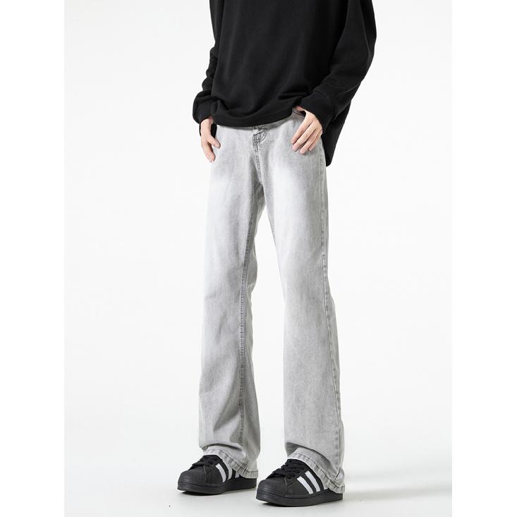 Retro Jeans Men'S Autumn New Style Explosive Street Hooligan Handsome Casual Pants For Teenagers Loose Straight Leg Wide Leg Men'S Pants