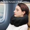 Travel Neck Pillowcase Packable Portable U Shaped Pillow Fillable Clothes Neck Pillows Soft Tube Neck Pillow