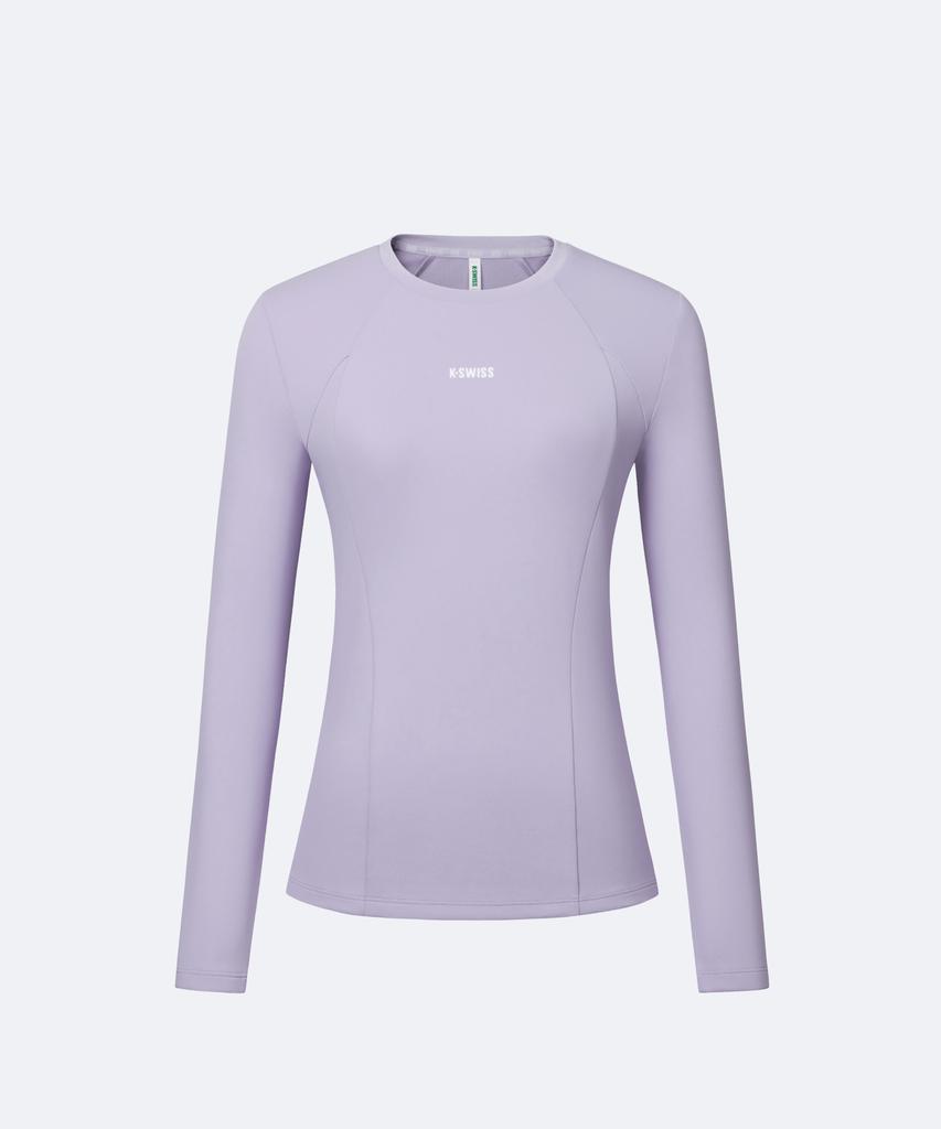 K-SWISS Women'S Jacquard Long Sleeve T-Shirt_1Kstlfu501Lp