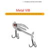 Metal Vib Fishing Lure 2-In-1 Fake Angling Baits Long Throwing Realistic 3D Eyes Fishing Baits For Catfish Bass Trout Vib Tackle