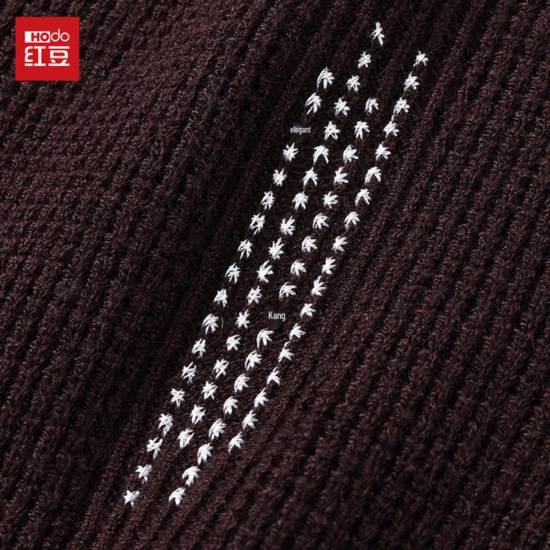 Hongdou Men's Crewneck Warm Casual Pullover Sweater