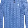Polo Ralph Lauren The Hamptons Series Pony Embroidered Zip Pullover Sweater Men Sweater Blue MNPOSWE16822446-400
