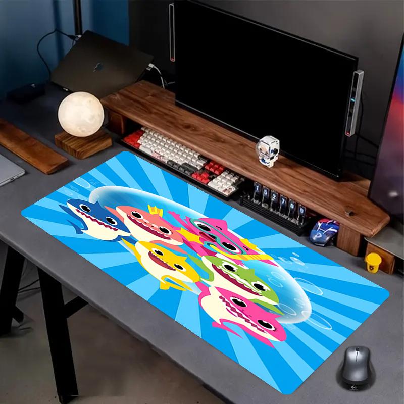 Shark Theme Mouse Pad, Non Slip Rubber Base, Multifunctional Office & Home Decor, Perfect for Workspace Personalization.