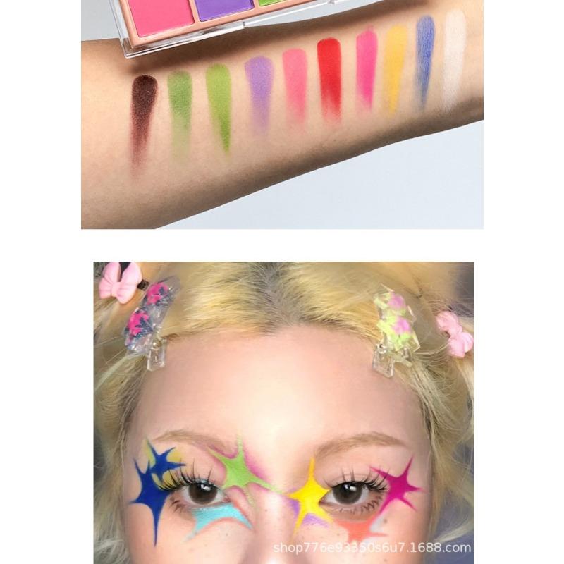 Ten Color Matte High Saturation Colorful Eyeshadow Palette For Stage Performance