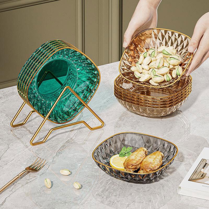 Minai Lyxiga Diamant Snacks- och Fruktfat