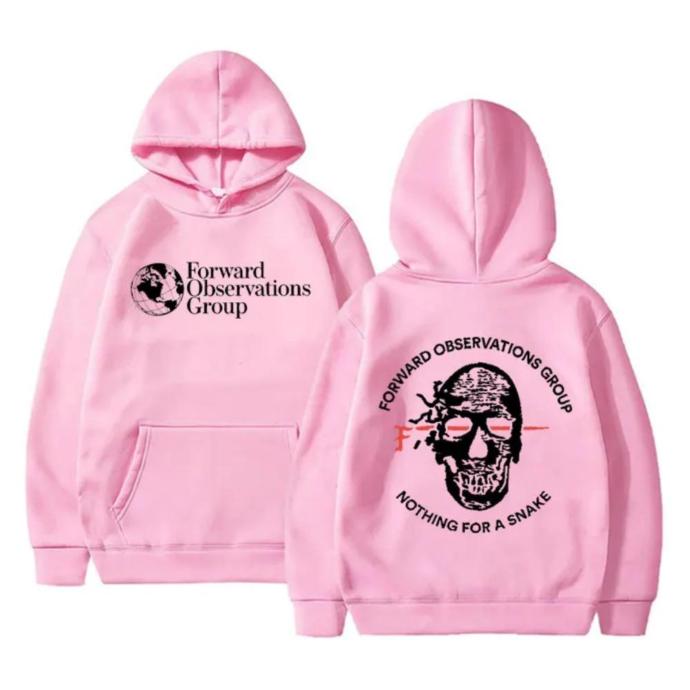 Forward Observations Group Nothing for A Snake FOG Graphic Hoodie Men Women Gothic Skeleton Vintage Hoodies Streetwear