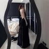 Niche Korean pure desire sweet and spicy style sexy backless dress women's summer new Hepburn style neck pendulum skirt