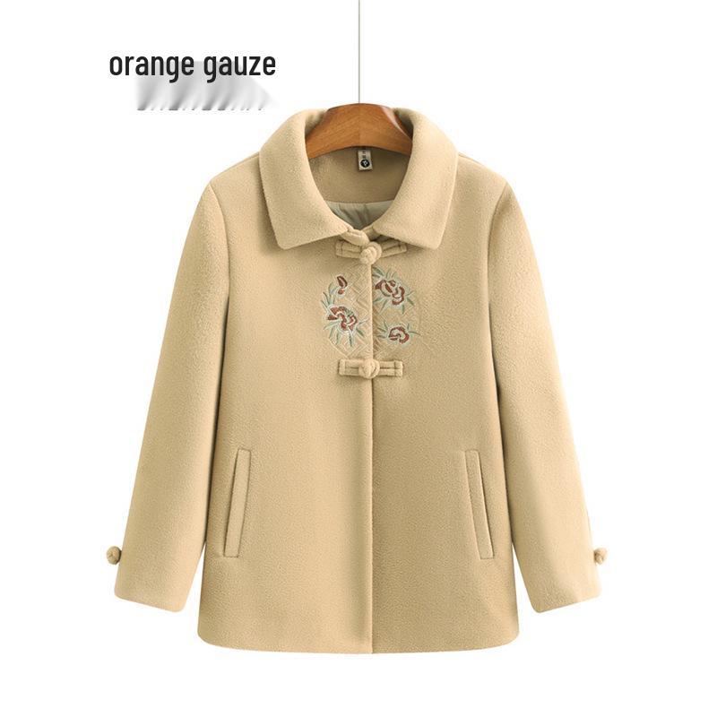 Mom's New Woolen Coat for Middle-Aged Women: Stylish Chinese Autumn/Winter Fashion