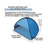 Uveego Mini Head Sun Shelter Tent, Pop up Beach Shade Sun Protection Face Tent