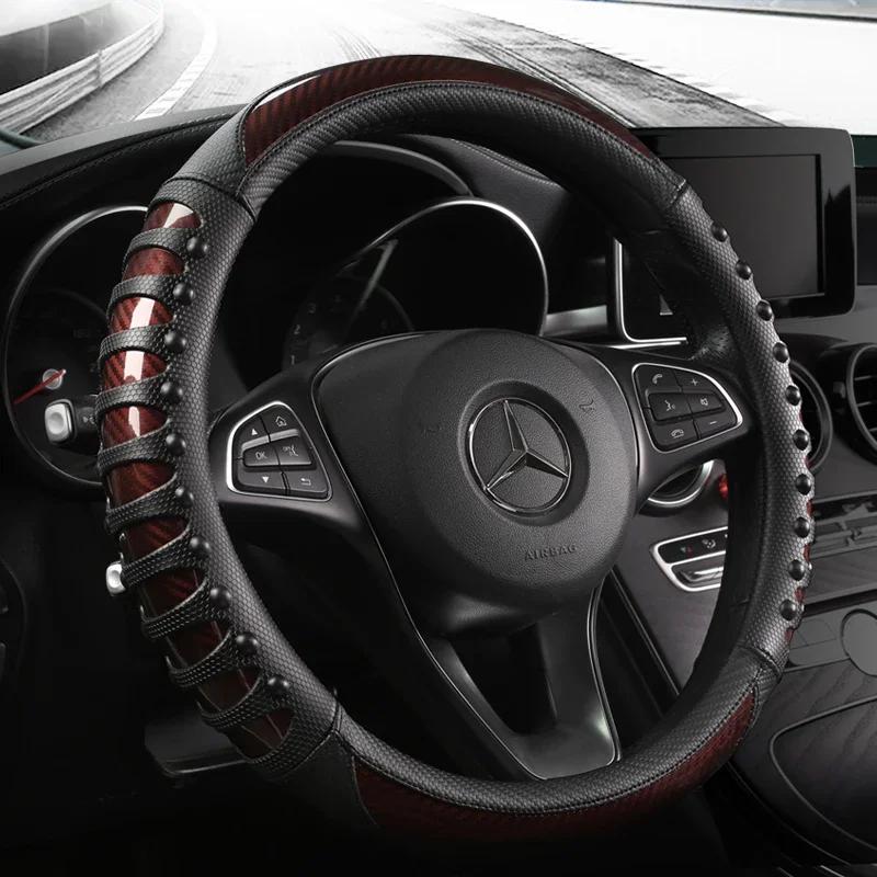 Micro Fiber Leather Steering Wheel Cover for VOLVO XC60 XC90 XC40 XC70 S60L C30 S80 S90 V50 V60 Car Accessories
