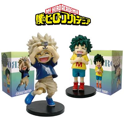My Hero Academia Anime Cute Character Childhood Midoriya Izuku Bakugou Katsuki Q Version Action Figures Pvc Ornament Model Toy