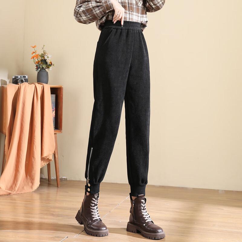 

TERRE BLEUE Women s High-Waist Fleece Jogger Pants with Ankle Zippers 30