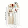 Space Saving Desktop Storage Rack 360 Degree Rotating Cosmetic Storage Box  Desk Organizer