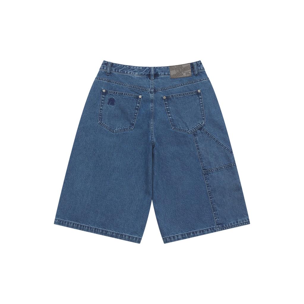 New MLB New York Yankees Denim Shorts Men's Blue 3LDPM0253-50INS