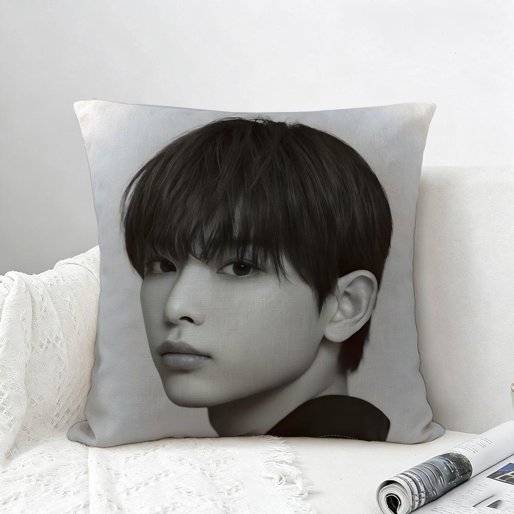 Kpop HARUA Cushion Cover Natural Linen Pillowcase Set AllinOne Decor for Sofa Bedroom Chair