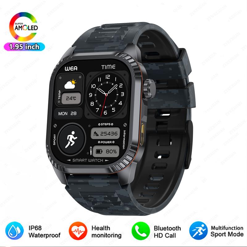 

Military Grade Outdoor GPS Smart Watches Men Compass Heart Rate BT Call LED Flashlight IP68 Waterproof Swim Smartwatch New GPS Smart Watch