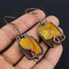 Mookaite Earrings Gemstone Jewelry, 999 Copper Wire Wrapped Earrings, Handmade Beautiful Jewelry Earrings