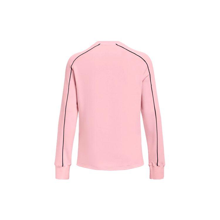 Under Armour Sports Crew Neck Long Sleeve T-Shirt Women Tops Pink 1367743-643