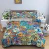 Vintage Flower King Queen Duvet Cover Peony Sunflower Bedding Set Tropical Floral Quilt Cover Boho Polyester Comforter Cover