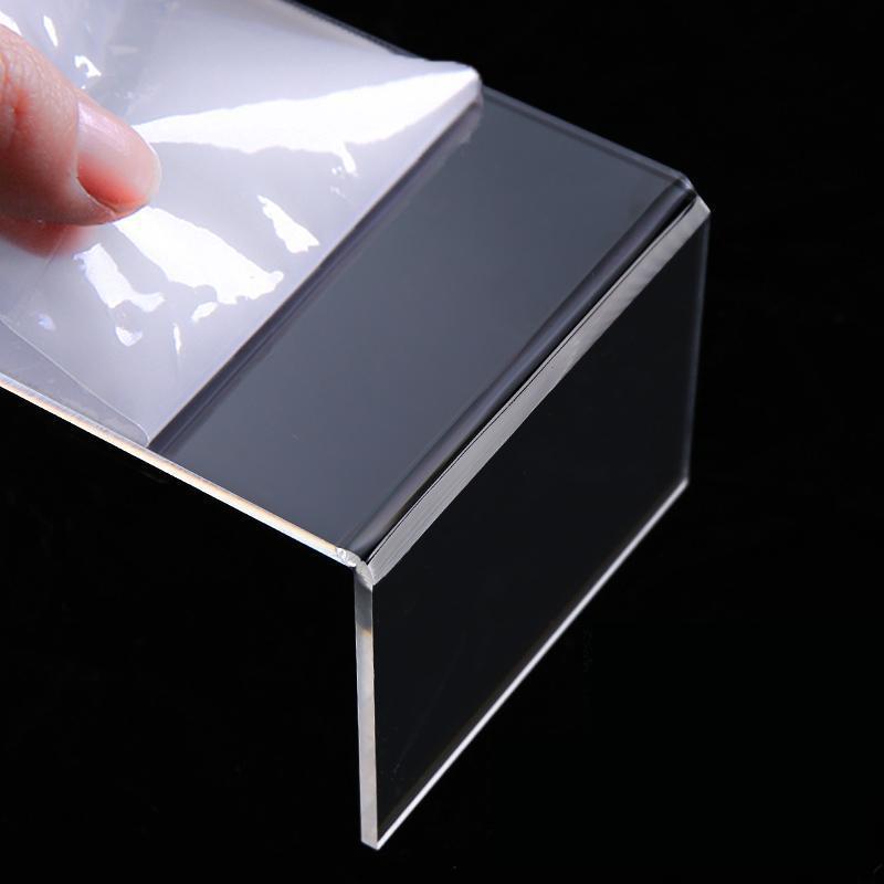 Acrylic Display Risers for Funko Action Figures,Jewelry,Makeup,Display Shelf Stand for Cupcake, Clear U Shape Showcase Fixtures
