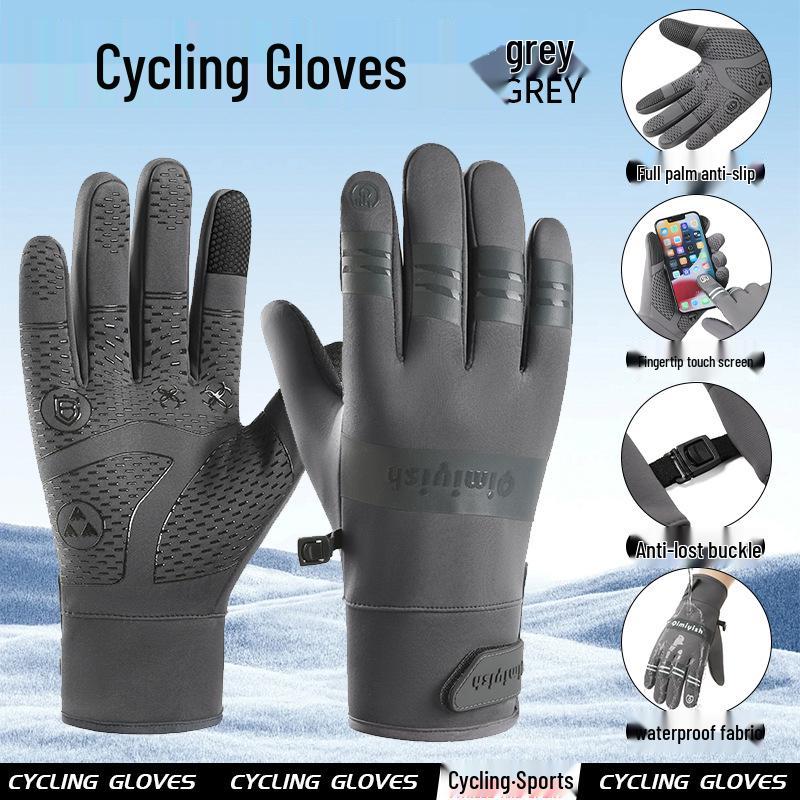 Unisex Winter Skihandschuhe: Samtgefüttert, Touchscreen-kompatibel, Winddicht und Kälteschutz für Outdoor-Sportarten