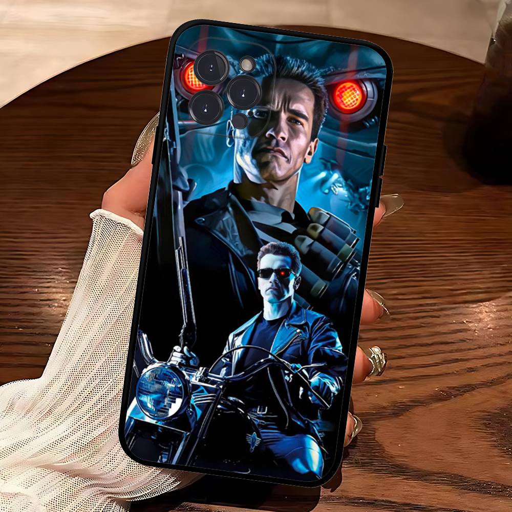 Sci Fi Movie The T-Terminator For Iphone 17 16 15 11 13 14 Pro Max Plus 12 Mini Black Shell Cover Phone Case