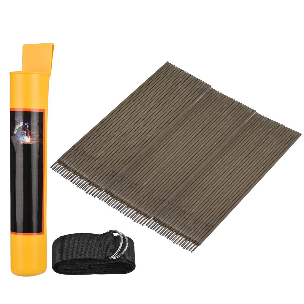 60 PCS Welding Rod Set General 2.5x350mm Stainless Steel Electrode Welding Rod for Welding Work Welding Cutting Accessories with Storage Can