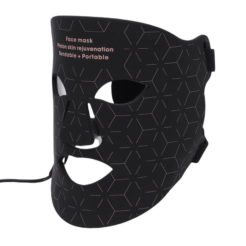 4 Colors LED Face Cover Beauty Machine USB Plug Silicone Skin Care Rejuvenation Facial Cover Device with Remote Control