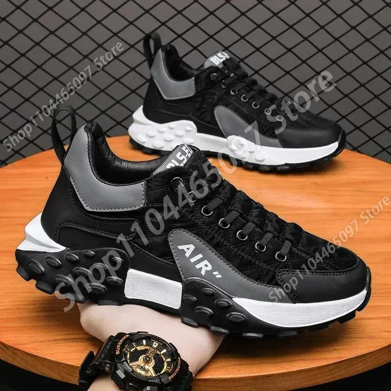 Fashion Men Shoes Platform Male Sneakers 2024 New Vulcanized Shoes for Men Casual Running Shoes Large Size 45 46 Hot Sapatos Masculinos