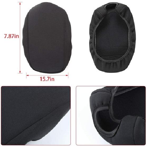 For Charger Center Console Cover Armrest Pad for Dodge Charger 2015- Black