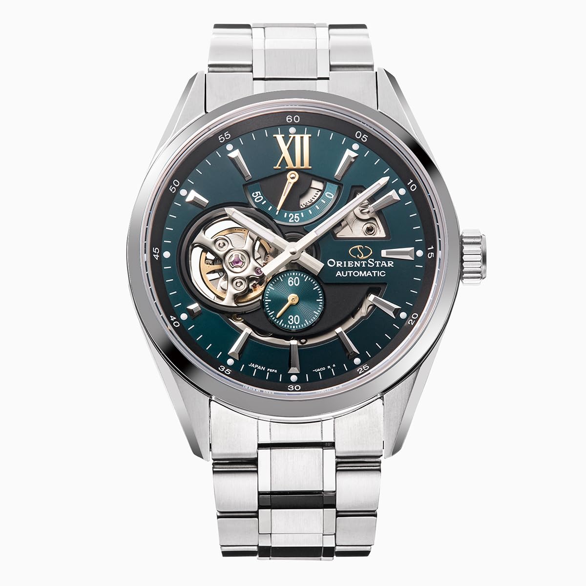 

Автоматичний годинник ORIENT STAR Modern Skeleton Mechanical Made in Japan 2 Year Warranty of National Manufacturer Open Heart Green [Orient Star] RK-AV0114E
