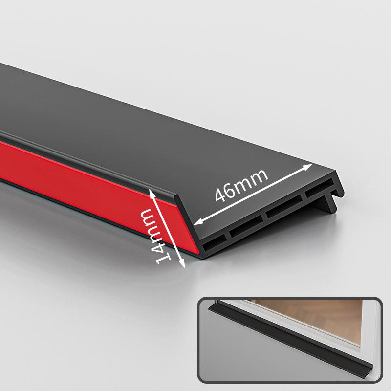 1.1m TPE Waterproof Self Adhesive Strip for Window Glass Door Balcony Sliding Windproof Soundproof Sealing Home Weatherstrip