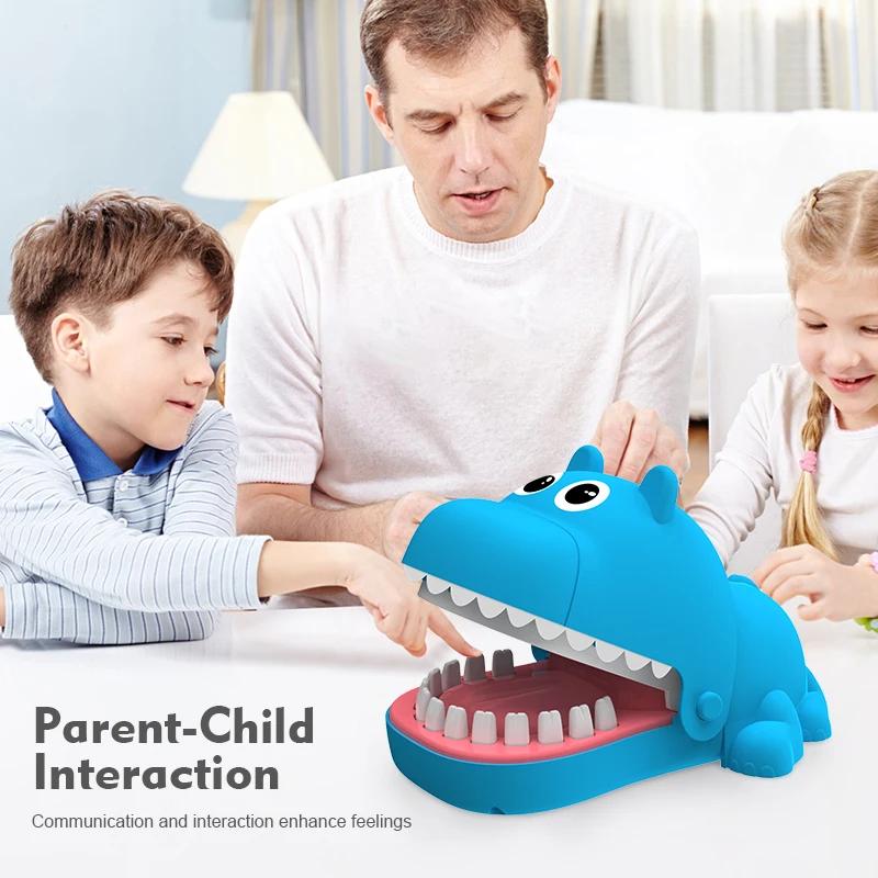 Children'S Party Game Toy Hippopotamus Bite Toy Parent-Child Interaction Parent-Child Interaction Game Hippopotamus Bite Finger