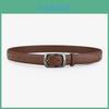 Classic Leather Belt For Women And Men With Matte Finish For Daily Casuals