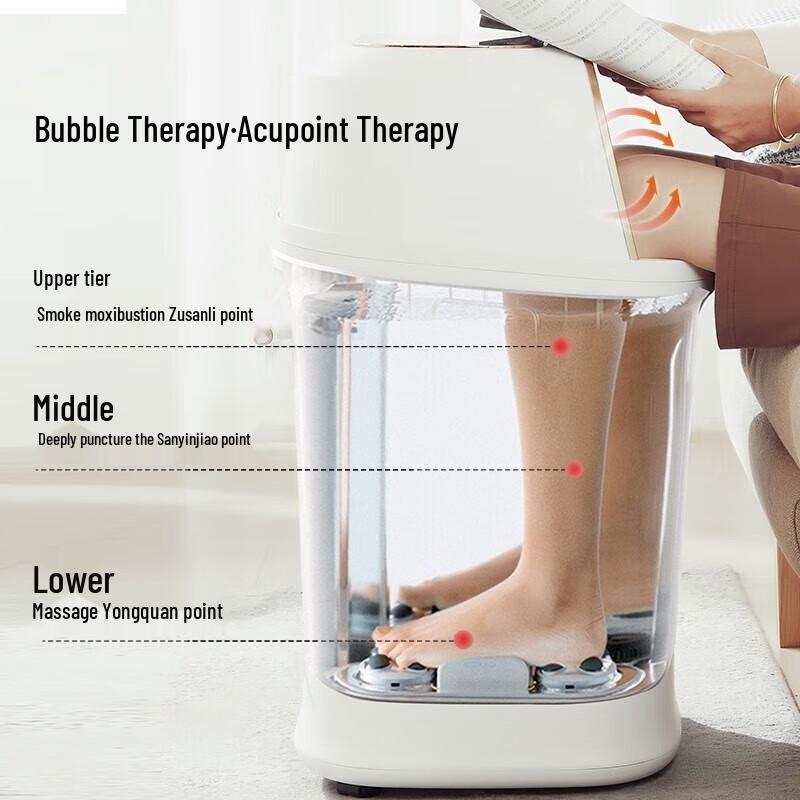 CLORIS Electric Deep Foot Spa Massager with Heat and Steam