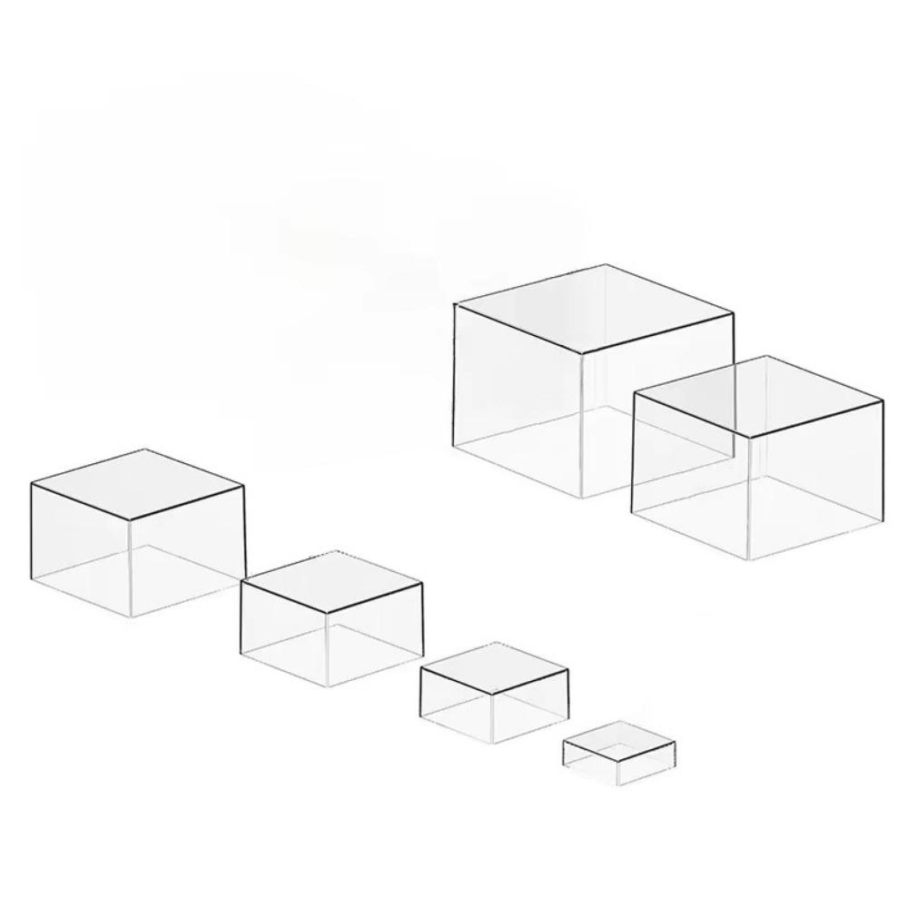 

White /Transparent Desktop Food Riser Stackable Buffet Decorating Box Wedding Event 3-8inch чистий