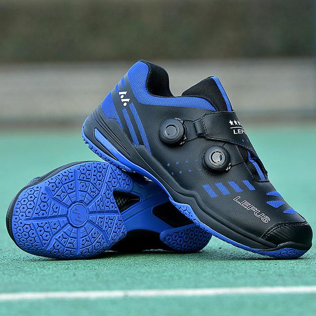 Professionelle Badminton-Schuhe, Tennis-Sport-Volleyball-Schuhe, doppelte rotierende Schnalle, automatische Spitze, Tischtennis-Trainingsschuhe