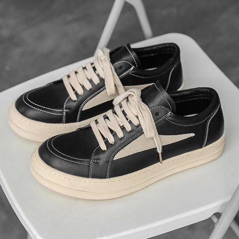 

Summer new breathable board shoes heighten Japanese niche design sports leisure moral training shoes 38 чёрный