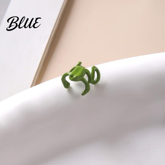 Frog Design Ear Jewelry 36925 Pairs Frog-Shaped Earrings Clip-On Functionality