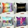 Rainbow High Pillow Case For Car Sofa Decorative Home Doublesided Print Plush Square Throw Pillow Cushion Cover